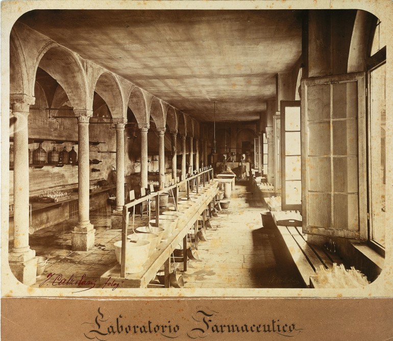 Il laboratorio farmaceutico nel 1866